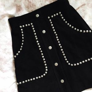 Nasty Gal suede skirt